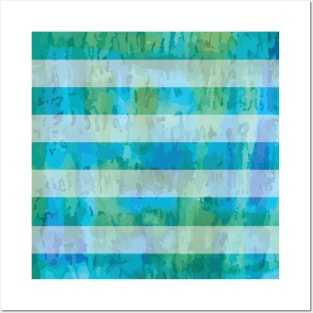 Striped Acrylic Painting Posters and Art
